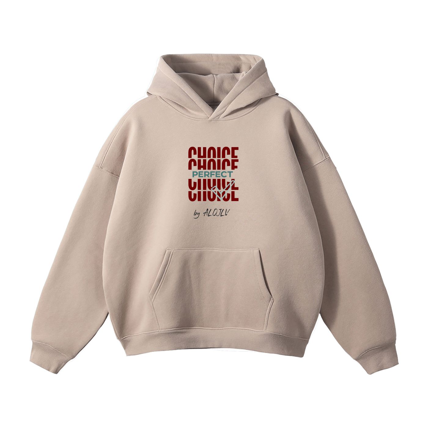 Hoodie Choice Perfect — Beige